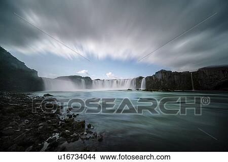 Godafoss waterfall at Skjalfandafljot river, Iceland. View Large Photo Image Picture - Godafoss waterfall at Skjalfandafljot river, Iceland.. Fotosearch