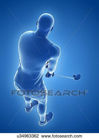 Golf player, illustration View Large Photo Image Stock Image - Golf player, illustration. Fotosearch