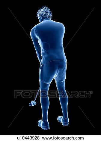 Stock Photo - Golf player, illustration. Fotosearch