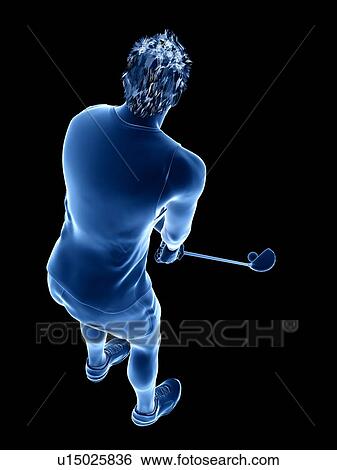 Stock Photograph - Golf player, illustration. Fotosearch