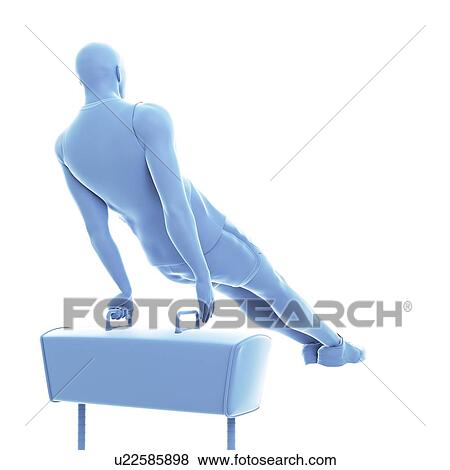 Stock Photo - Gymnast, illustration. Fotosearch