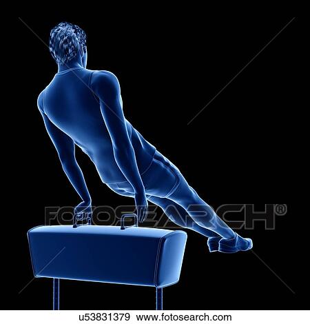 Stock Photo - Gymnast, illustration. Fotosearch