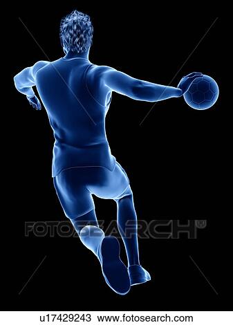 Handball player, illustration View Large Photo Image Stock Image - Handball player, illustration. Fotosearch