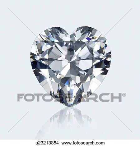 Picture - Heart cut diamond.. Fotosearch