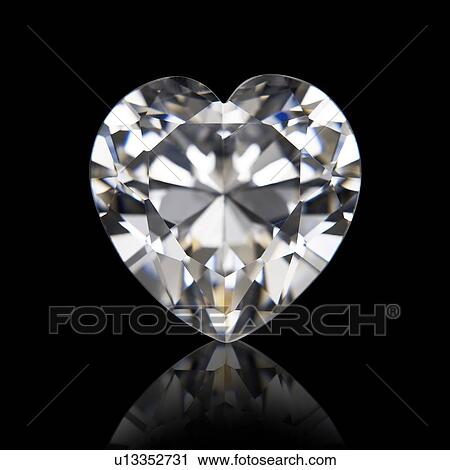 Heart cut diamond. View Large Photo Image Stock Image - Heart cut diamond.. Fotosearch