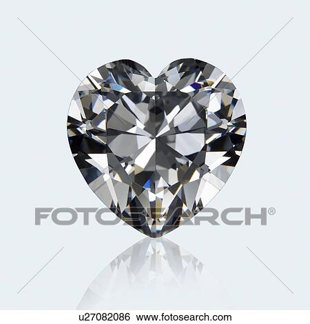 Heart cut diamond. View Large Photo Image Stock Photograph - Heart cut diamond.. Fotosearch