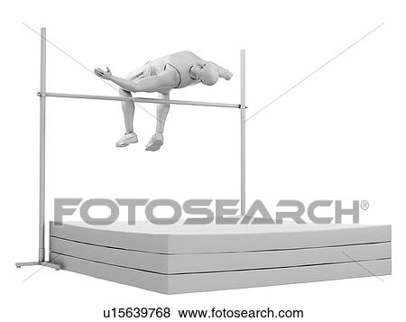 High jumper, illustration View Large Photo Image Stock Photo - High jumper, illustration. Fotosearch