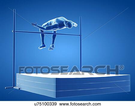 High jumper, illustration View Large Photo Image Stock Photo - High jumper, illustration. Fotosearch