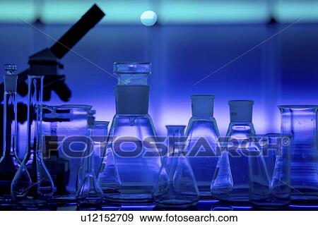 Stock Photo - Laboratory glassware.. Fotosearch
