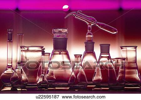 Stock Photo - Laboratory glassware.. Fotosearch