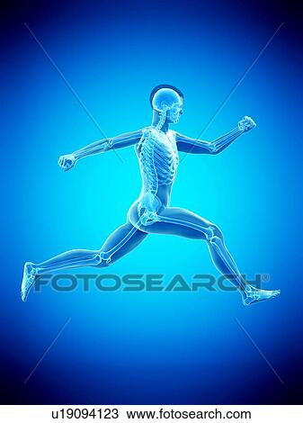 Man running, illustration. View Large Photo Image Stock Image - Man running, illustration.. Fotosearch