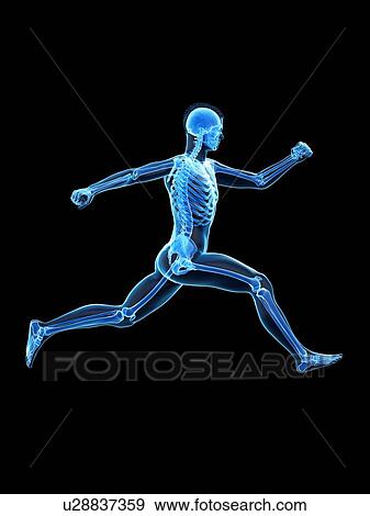 Stock Photo - Man running, illustration.. Fotosearch