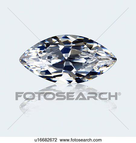 Stock Image - Marquise cut diamond.. Fotosearch