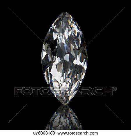 Stock Photo - Marquise cut diamond.. Fotosearch