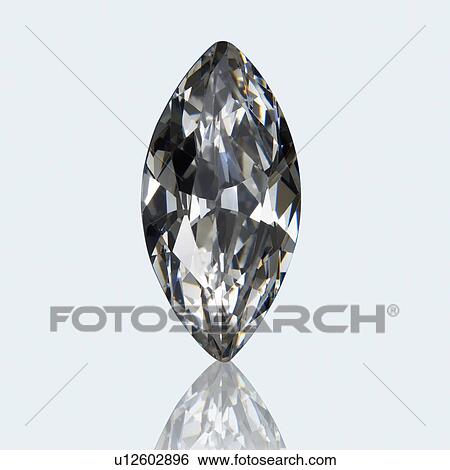 Stock Photograph - Marquise cut diamond.. Fotosearch