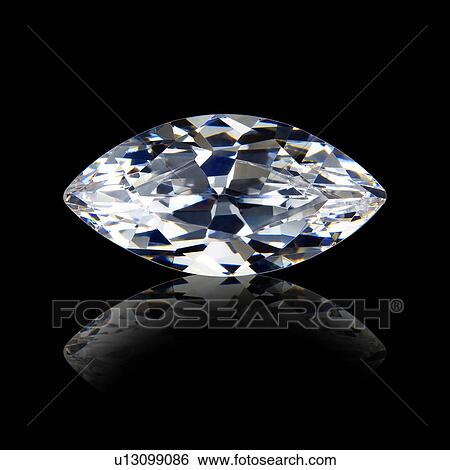 Stock Photograph - Marquise cut diamond.. Fotosearch