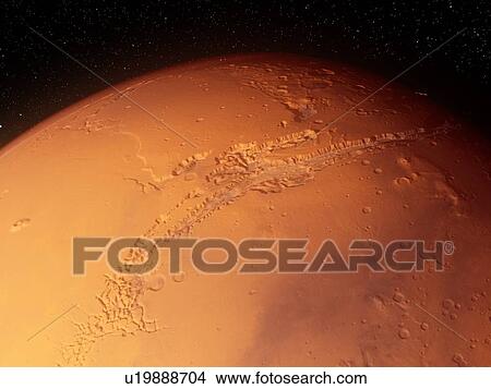 Mars, computer illustration. View Large Photo Image Picture - Mars, computer illustration.. Fotosearch