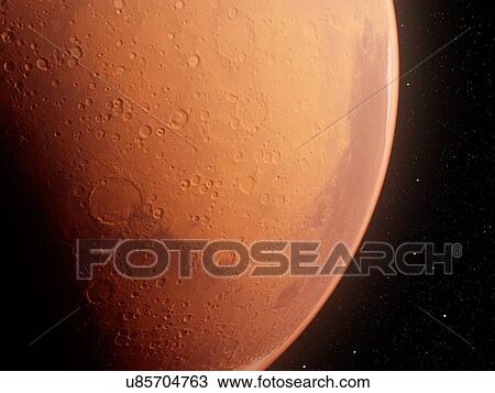 Mars, computer illustration. View Large Photo Image Stock Image - Mars, computer illustration.. Fotosearch