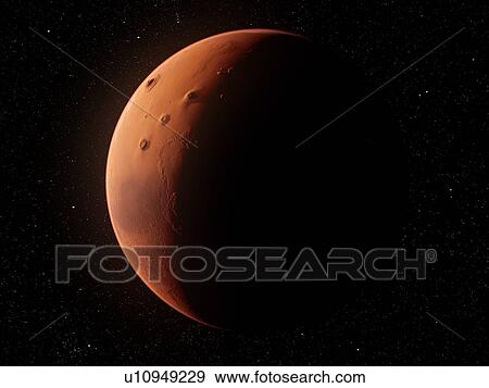 Stock Photo - Mars, computer illustration.. Fotosearch