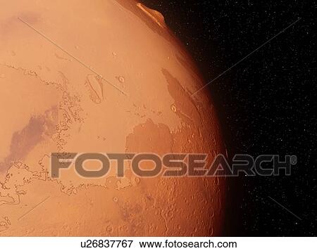 Stock Photo - Mars, computer illustration.. Fotosearch
