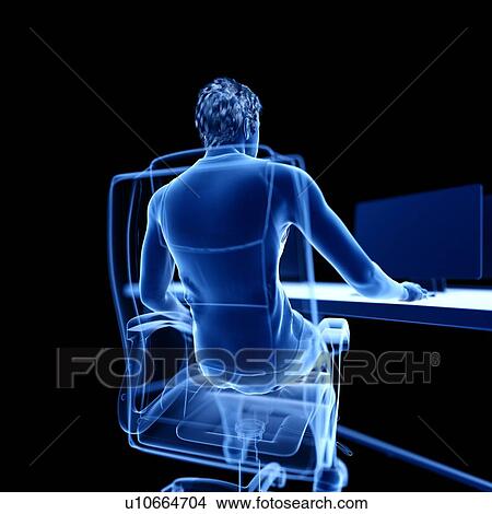 Picture - Office worker, illustration. Fotosearch
