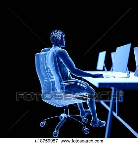 Stock Photo - Office worker, illustration. Fotosearch