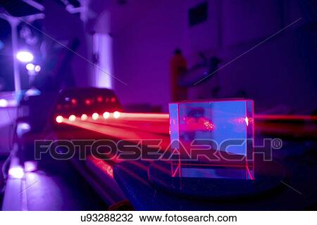 Stock Image - Optics experiment.. Fotosearch