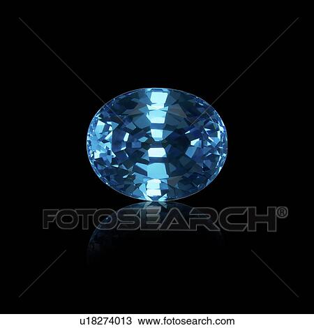 Stock Image - Oval cut emerald.. Fotosearch