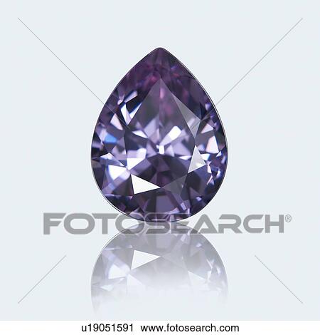 Pear cut amethyst. View Large Photo Image Stock Image - Pear cut amethyst.. Fotosearch