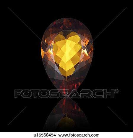 Pear cut citrine. View Large Photo Image Picture - Pear cut citrine.. Fotosearch