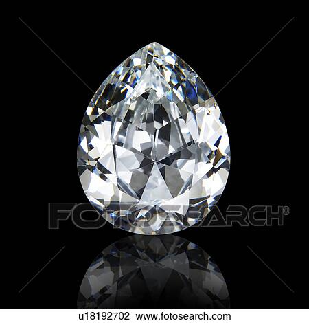 Pear cut diamond. View Large Photo Image Stock Image - Pear cut diamond.. Fotosearch