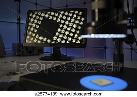 Quality control of semiconductors. View Large Photo Image Stock Photo - Quality control of semiconductors.. Fotosearch