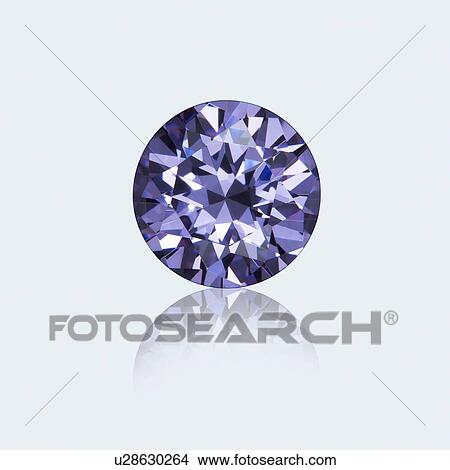 Picture - Round cut amethyst.. Fotosearch