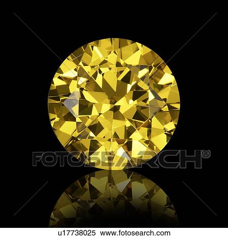 Round cut citrine. View Large Photo Image Stock Photography - Round cut citrine.. Fotosearch