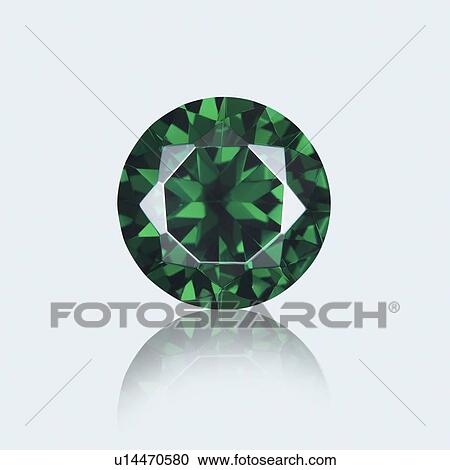 Round cut emerald. View Large Photo Image Stock Image - Round cut emerald.. Fotosearch