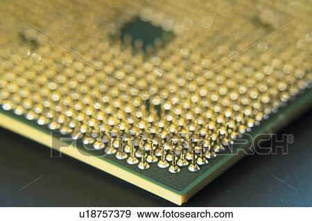 Stock Photo - Silicon crystal digital processor.. Fotosearch