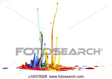 Splashing paint. View Large Photo Image Stock Photo - Splashing paint.. Fotosearch