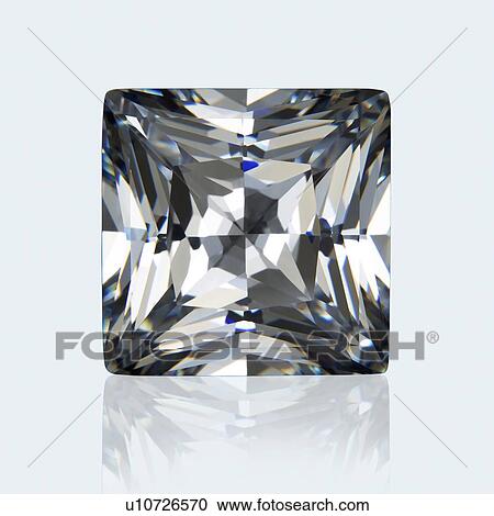 Square princess cut diamond. View Large Photo Image Stock Image - Square princess cut diamond.. Fotosearch