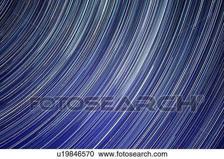 Stock Image - Stars trails.. Fotosearch