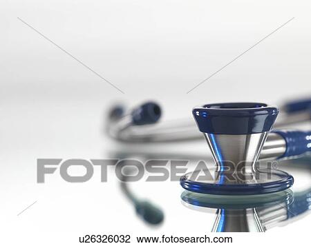Stock Image - Still life of a stethoscope.. Fotosearch