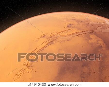 Valles Marineris, Mars, computer illustration. View Large Photo Image Stock Image - Valles Marineris, Mars, computer illustration.. Fotosearch