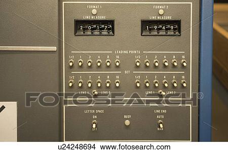 Vintage computer controls. View Large Photo Image Picture - Vintage computer controls.. Fotosearch