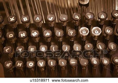 Stock Image - Vintage keyboard.. Fotosearch