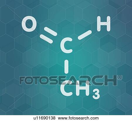 Acetaldehyde molecule, illustration View Large Photo Image Stock Photo - Acetaldehyde molecule, illustration. Fotosearch
