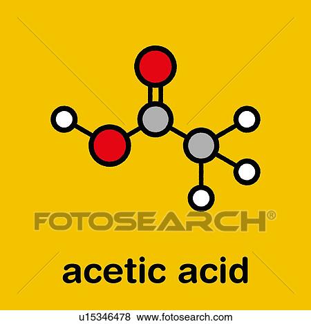 Acetic acid molecule, illustration View Large Photo Image Stock Photo - Acetic acid molecule, illustration. Fotosearch