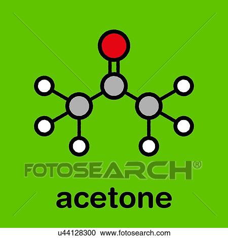 Acetone solvent molecule, illustration View Large Photo Image Stock Image - Acetone solvent molecule, illustration. Fotosearch
