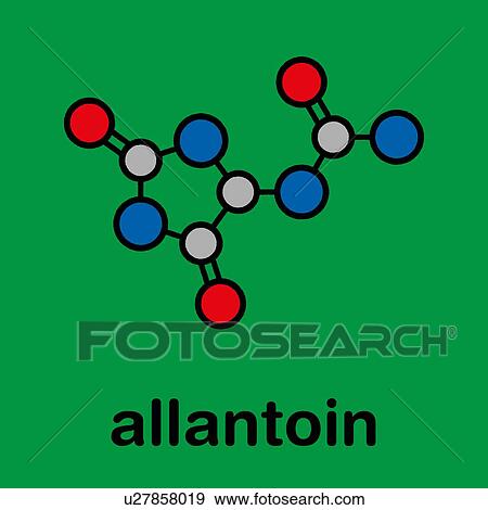 Stock Photo - Allantoin molecule, illustration. Fotosearch