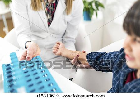 Allergy testing View Large Photo Image Stock Photo - Allergy testing. Fotosearch