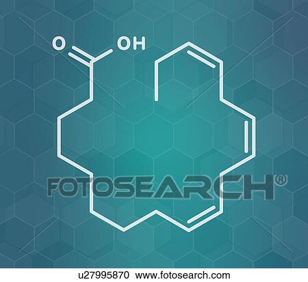 Alpha-linolenic acid molecule, illustration View Large Photo Image Stock Image - Alpha-linolenic acid molecule, illustration. Fotosearch