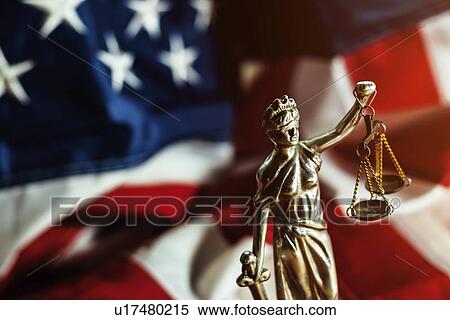Stock Photography - American justice, conceptual image. Fotosearch